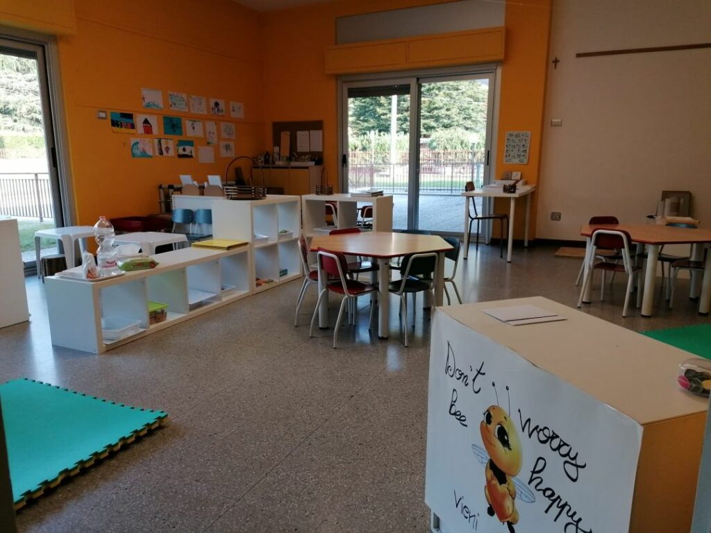 La classe vista dall'ingresso.